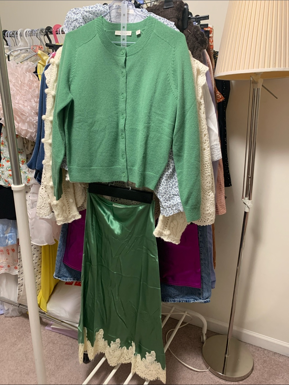 NWOT Doen Cardigan and Skirt